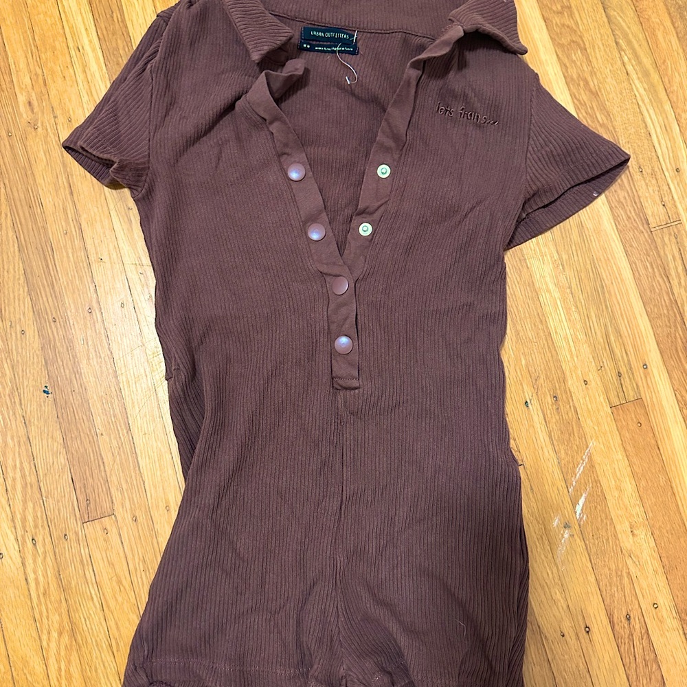 Urban Outfitters Romper/Jumpsuit - shorts w collared top